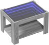vidaXL LED-Couchtisch Grau Sonoma 73x53x45 cm Holzwerkstoff 847551 Bild 3