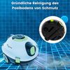 EVERCROSS BOT Y10 Poolroboter, 100Min Akkulaufzeit, Bis zu 120m², Doppelmotorantrieb, Selbsteinparkfunktion, 180μm Filter, IPX8 (Weiß) Bild 3