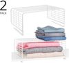 mDesign Hängeregal Drahtkorb Allzweckkorb Organizer 2er-Set Metall Weiß Bild 4