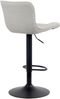 CLP 2er Set Barhocker Linus höhenverstellbar und 360 drehbar,creme Stoff Bild 3