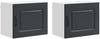 vidaXL Geschirrspülerfront Kalmar 2 pcs Schwarz 50 x 31 x 40 cm 884537 Bild 2