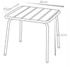 Vente-unique - MIRMANDE Gartensitzgruppe Metall Grün - B 45 cm x H 41,5 cm x L 45 cm Bild 5