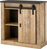 Home affaire Regal SHERWOOD, modernes Holz Dekor, mit Scheunentorbeschlag aus Metall, Breite 93 cm Bild 4