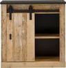 Home affaire Regal SHERWOOD, modernes Holz Dekor, mit Scheunentorbeschlag aus Metall, Breite 93 cm Bild 3