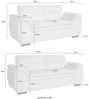COTTA Polstergarnitur Leandra, Set bestehend aus: 2-Sitzer & 2,5-Sitzer Bild 2