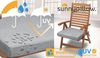sunnypillow Stuhlkissen 2er Set Stuhlkissen mit Bändern "HAVANA" viele Farben zur Auswahl, Grau Bild 4