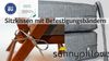 sunnypillow Stuhlkissen 2er Set Stuhlkissen mit Bändern "HAVANA" viele Farben zur Auswahl, Grau Bild 3