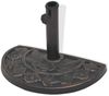 vidaXL Sonnenschirmständer Harz Halbrund Bronze 9 kg 43655 Bild 3