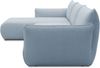 DOMO. collection Ecksofa 800 022, Modulsofa in L-Form mit Taschenfederkern und attraktiver Biese-Naht, Sofa, Polsterecke, Eckcouch 276 x 168 x 79 cm (BxTxH), hellblau Bild 3