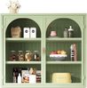 Sideboard modern, 2 Türen, 3 Ablagen, abnehmbare Regalböden, Wandmontage/Boden, stilvoll,Grün Bild 5