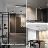 ZMH Deckenspots LED Aufbaustrahler Spots Deckenleuchte Aufputz Warmweiß Deckenstrahler Eckig GX53 Spotleuchte 5W Flach Aufbauspot Schwenkbar für Küche Wohnzimmer Esszimmer Korridor Flur(Ohne Leuchtmittel) Bild 5
