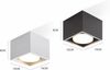ZMH Deckenspots LED Aufbaustrahler Spots Deckenleuchte Aufputz Warmweiß Deckenstrahler Eckig GX53 Spotleuchte 5W Flach Aufbauspot Schwenkbar für Küche Wohnzimmer Esszimmer Korridor Flur(Ohne Leuchtmittel) Bild 2
