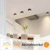 ZMH Deckenspots LED Aufbaustrahler Spots Deckenleuchte Aufputz Warmweiß Deckenstrahler Eckig GX53 Spotleuchte 5W Flach Aufbauspot Schwenkbar für Küche Wohnzimmer Esszimmer Korridor Flur(Ohne Leuchtmittel) Bild 3