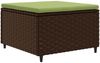 vidaXL 7-tlg. Garten-Lounge-Set mit Kissen Braun Poly Rattan 3308222 Bild 5