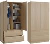 Beautysofa Kleiderschrank Classic Erhältlich mit oder ohne Schubladen Bild 2
