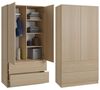 Beautysofa Kleiderschrank Classic Erhältlich mit oder ohne Schubladen Bild 3