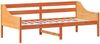 vidaXL Tagesbett ohne Matratze Wachsbraun 100x200 cm Massivholz Kiefer 842837 Bild 3