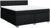 Boxspringbett mit Matratze, Stoff, Viereckige, grauer Fuß, Schwarz, 180x200 cm, true Bild 3