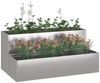 vidaXL Garten-Pflanzgefäß Silber 100 x 60 x 45 cm Edelstahl 865873 Bild 3