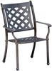 Inko Stapelstuhl Duke Alu-Guss 63x71x100 cm Gartenstuhl 2 Farben zur Wahl Weiß Bild 5
