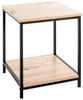 HAKU Möbel Beistelltisch Eiche, schwarz, MDF, Metall - Maße: B 40 cm x H 50 cm x T 40 cm, Style: Modern Bild 4