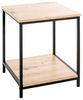 HAKU Möbel Beistelltisch Eiche, schwarz, MDF, Metall - Maße: B 40 cm x H 50 cm x T 40 cm, Style: Modern Bild 3