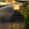 2er Set LED Solarlampe, Kunststoff amber, Erdspieß, H 60 cm Bild 4