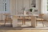 Elegant White Dining Table, 180 x 75 x 89.5 cm | 100% Melamine Coated Particle Board, 25 mm Thick | Perfect for Modern Dining Spaces Bild 3