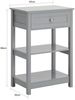 SoBuy FBT46-HG Nachttisch, MDF, Lackiert, Grau, 45 x 69 x 30 cm Bild 3