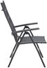 Gartenstuhl Livorno / Unicamo, Aluminium, Schwarz, 61 x 112 x 75 cm Bild 3