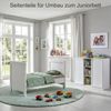 Babyzimmer-Set Zubehör: Seitenteile für Babybett zum Umbau als Juniorbett Weiß Bild 5
