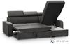 Beautysofa Ecksofa mit Schlaffunktion Fox II, mit verstellbaren Kopfstützen, 237 cm L-Form, mit universelle Ottomane Bild 2