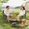 Woltu Campingstuhl (2 St), Klappbar, leicht, für Camping Angeln Picknicks Strand Bild 2