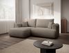 Selsey ''Ovo Mini' Eckschlafsofa linksseitig mit Stauraum, Easy-Clean-Chenille-Bezug, greige, 93 x 238 x 156 cm Bild 2