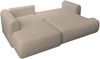 Selsey ''Ovo Mini' Eckschlafsofa linksseitig mit Stauraum, Easy-Clean-Chenille-Bezug, greige, 93 x 238 x 156 cm Bild 4