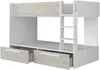 Vente-unique - TINOLI Bett Holz, Platte BeigeWeiß - B 108,5 cm x H 147 cm x L 205,6 cm Bild 4