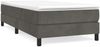 vidaXL Boxspringbett mit Matratze Dunkelgrau 90x190 cm Samt 3144304 Bild 2