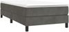vidaXL Boxspringbett mit Matratze Dunkelgrau 90x190 cm Samt 3144304 Bild 3