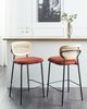Set mit 2 Barstühlen MAYETTA Rattan Orange Bild 3