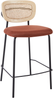 Set mit 2 Barstühlen MAYETTA Rattan Orange Bild 4