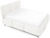 Polsterbett Schlafzimmerbett MIAMI Komplettset 160x200cm in Stoff Lambi Weiß Bild 2