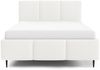 Polsterbett Schlafzimmerbett MIAMI Komplettset 160x200cm in Stoff Lambi Weiß Bild 3
