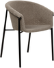 Esszimmerstuhl 2er Set AMES Bouclé Taupe Bild 5