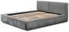 Polsterbett Doppelbett LEXIE 140x200cm Komplettset in Stoff Riviera Grau Bild 4