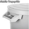 BigDean wetterfeste Universaltonne mit Deckel und 2 stabilen Tragegriffen 80 Liter GRAU - Regentonne Mülleimer - Indoor und Outdoor geeignet - Made in Europe Bild 2