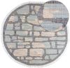 Juteteppich - Alistair 200 x 200 cm - blau - rund Bild 3