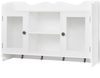 MDF Wandschrank Bücher/DVD/Gläser Aufbewahrung weiß Bild 2