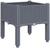 vidaXL Pflanzkasten mit Beinen Blaugrau 40x40x42 cm PP 367886 Bild 2
