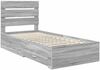 vidaXL Bettrahmen Graues Sonoma 100 x 200 cm Holzwerkstoff 3412009 Bild 4