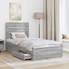 vidaXL Bettrahmen Graues Sonoma 100 x 200 cm Holzwerkstoff 3412009 Bild 3